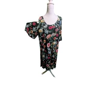 Karen Kane Black Floral Dress